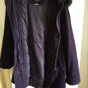 Ladies purple coat size 1 x